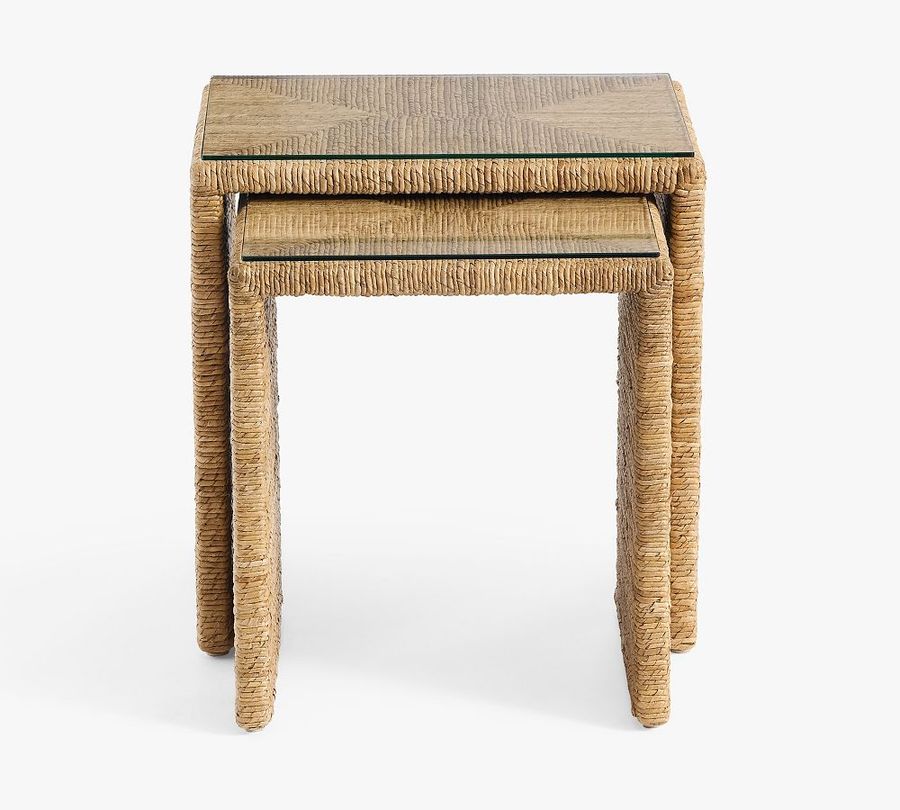 Malibu Rectangular Woven Nesting Table (18&quot;) added by Spoak Member
