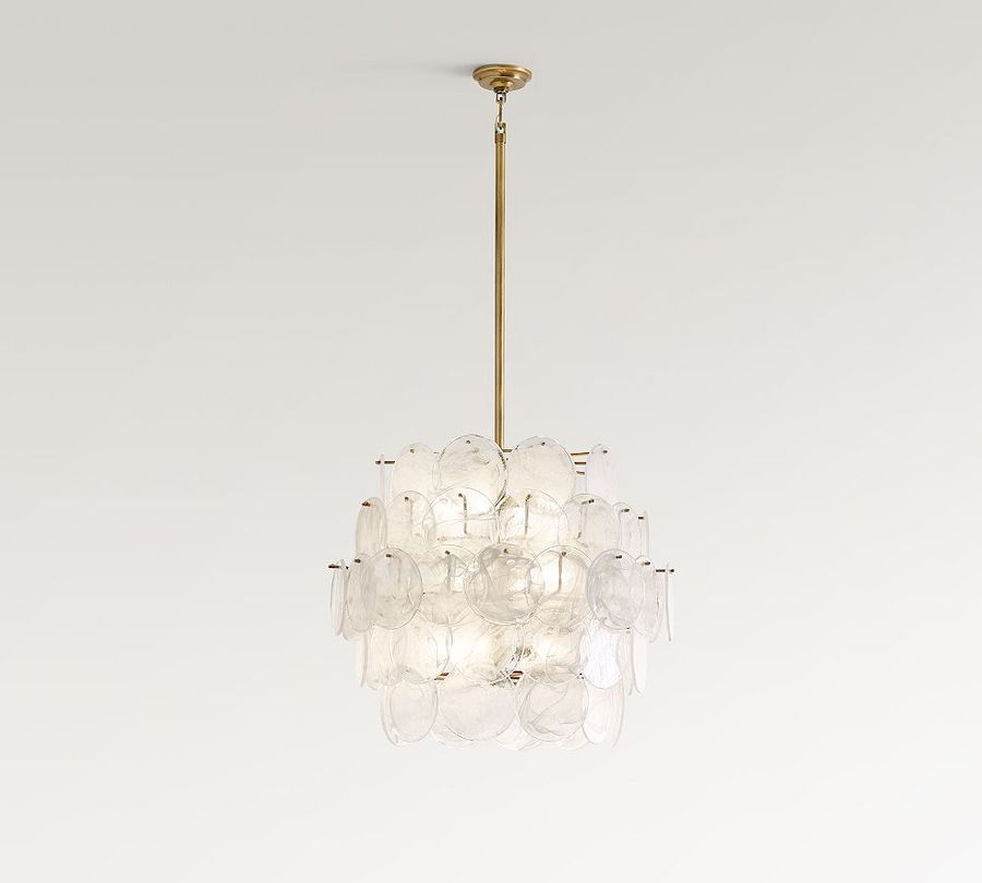 Riviera Glass Disc Chandelier (26&quot;) added by Spoak Member