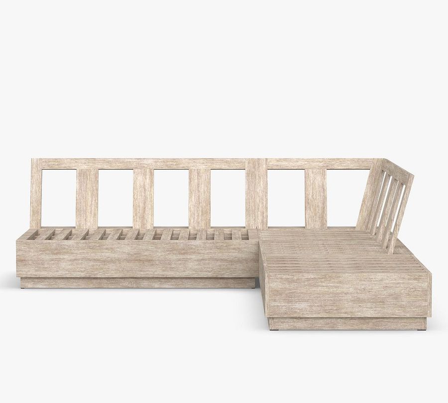 Indio Eucalyptus Modern Platform 4-Piece Outdoor Sectional (95&quot;) added by Spoak Member