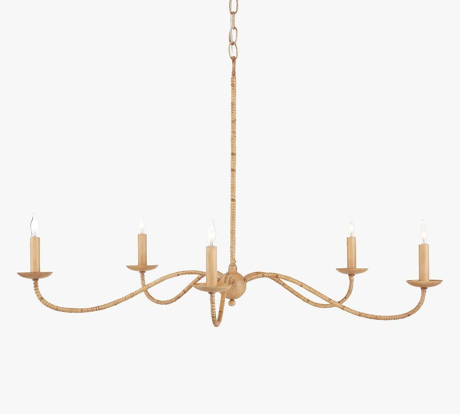 Samson Rattan Chandelier (34&quot;) added by Spoak Member