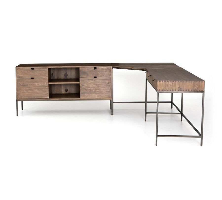 Graham Corner Desk with Filing Credenza (101.5&quot;) added by Spoak Member
