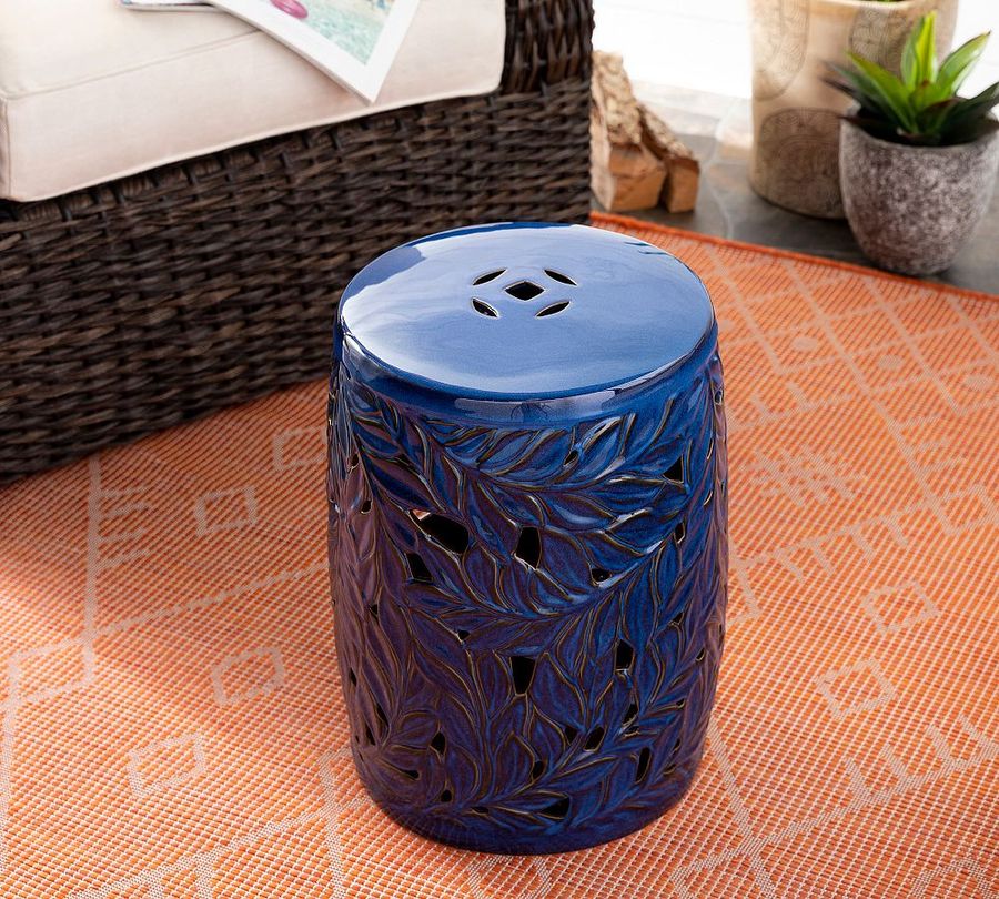 Ivy Ceramic Round Outdoor Accent Table (14&quot;) added by Spoak Member