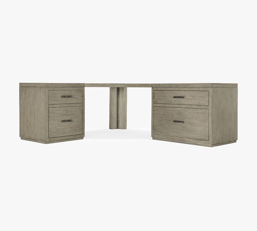 Louville Corner Desk with File Cabinet (85&quot;) added by Spoak Member