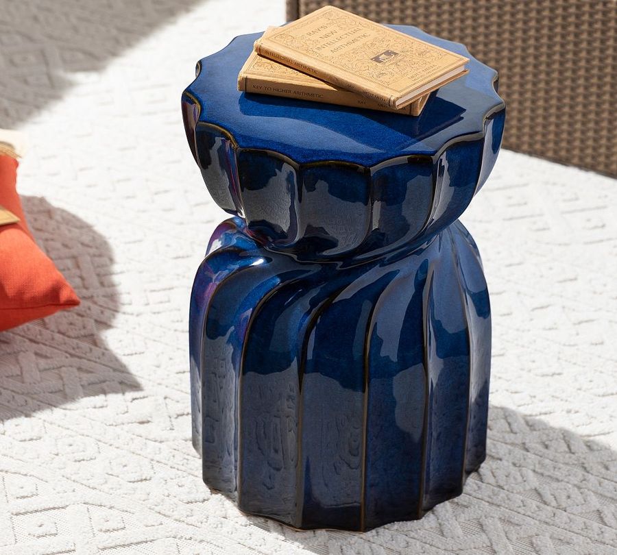 Jayden Ceramic Round Outdoor Accent Table (14&quot;) added by Spoak Member