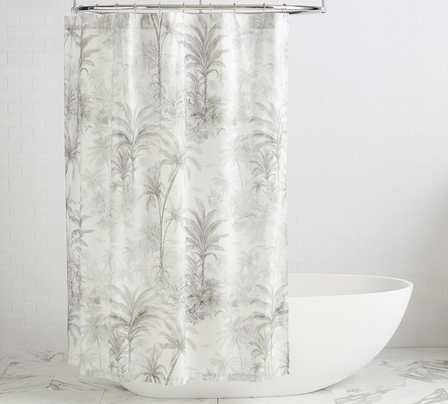Palm Toile Organic Shower Curtain added by Erin Turtenwald