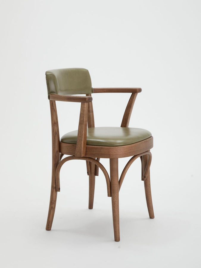 Hamilton Dining Chair, Ash & Leather, Green, US - Soho Home added by Jon Call