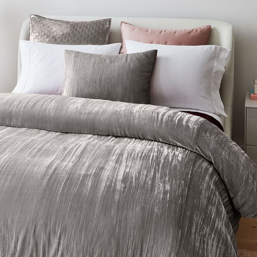 Crinkle Velvet Duvet Cover &amp;amp; Shams added by Lauren Houston