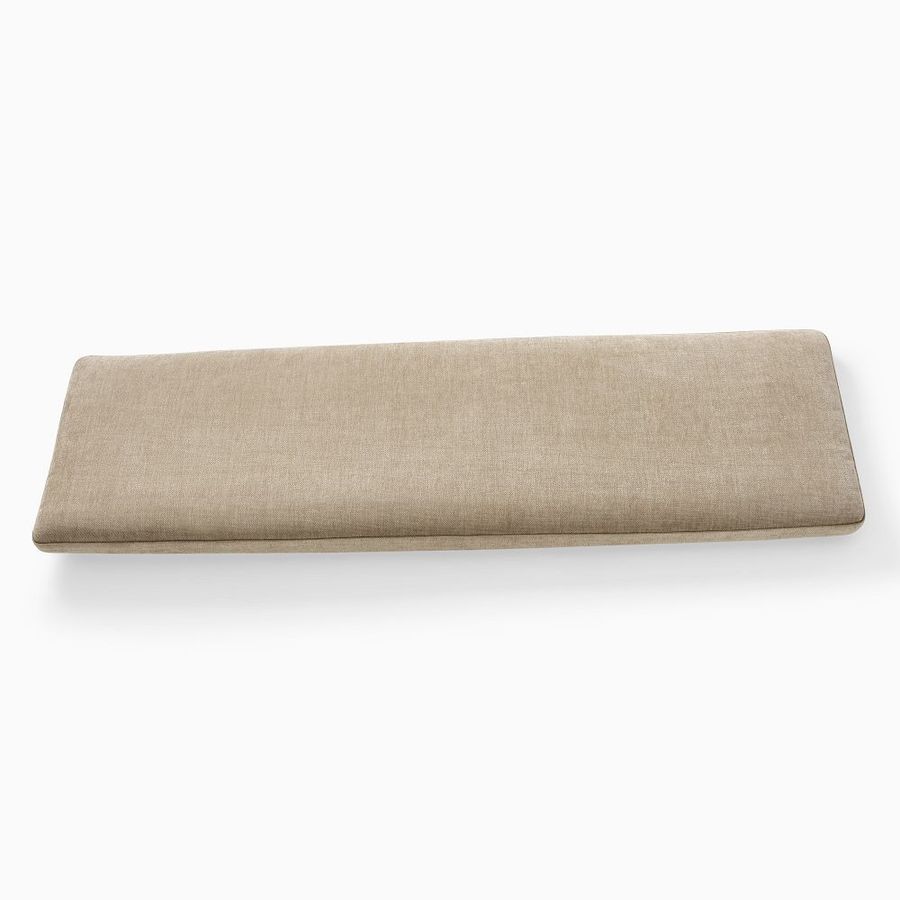 Mid-Century A-Frame 52" Bench Cushion, Performance Coastal Linen, Dove added by caity smithson