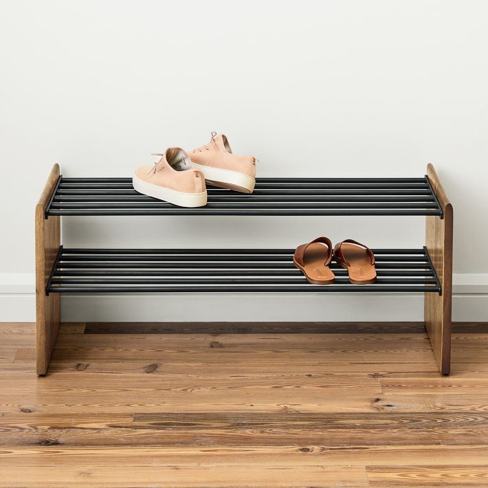 Anton Solid Wood Shoe Rack - Burnt Wax added by Spoak Member