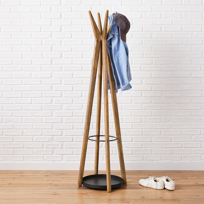 Anton Solid Wood Coat Rack - Burnt Wax added by Spoak Member