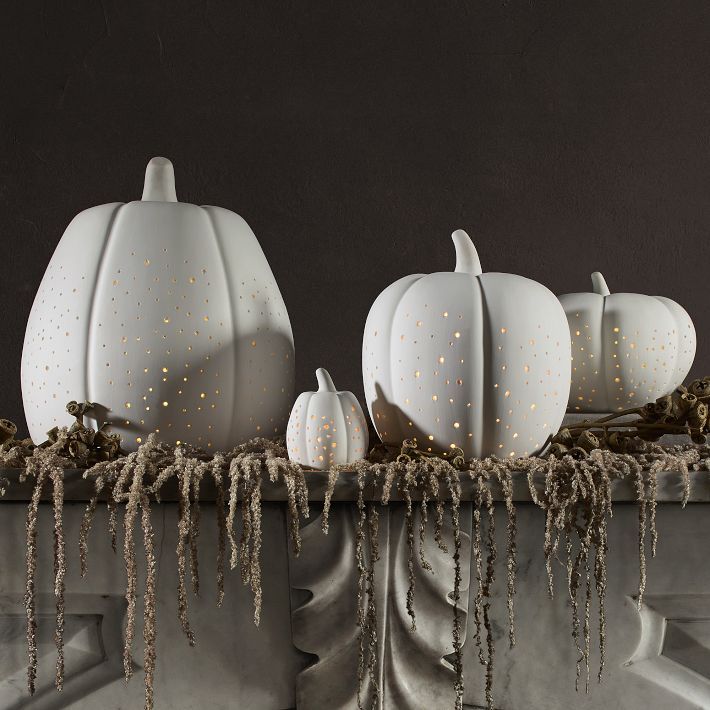 Pierced Porcelain Pumpkins &amp; Gourds added by Spoak Member