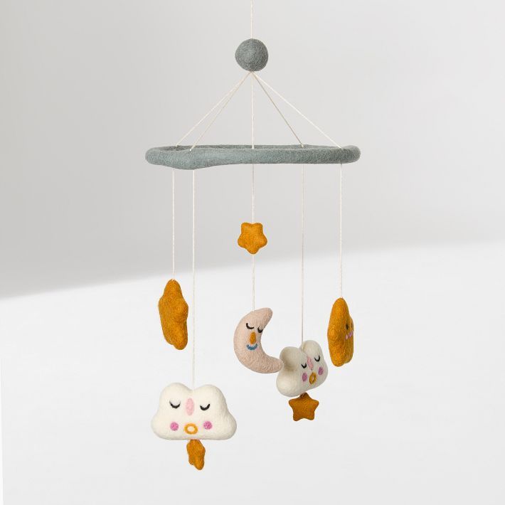 Felt Stars &amp; Moon Mobile added by Spoak Member
