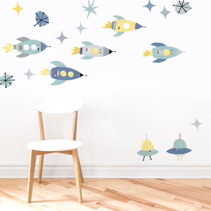 Mej Mej Galaxy Rocket Peel &amp; Stick Wall Decals added by Spoak Member