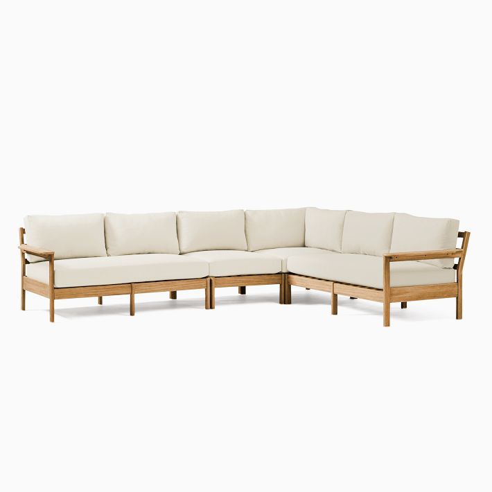 Playa Outdoor 4-Piece L-Shaped Sectional (124&quot;) added by Spoak Member