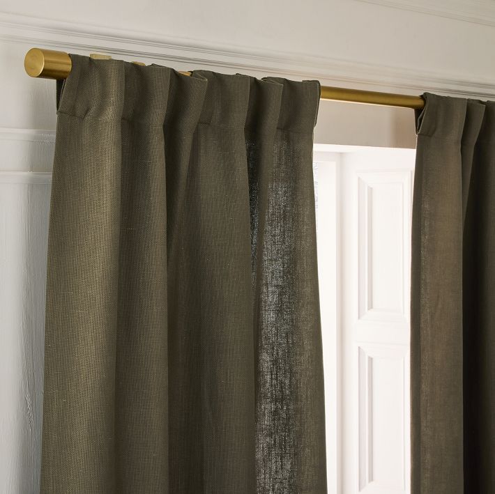 Cortlandt Linen Blend Basketweave Curtain added by Spoak Member