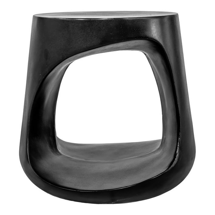 Rounded Outdoor Cutout Concrete Side Table (14&quot; &ndash; 18&quot;) added by Spoak Member