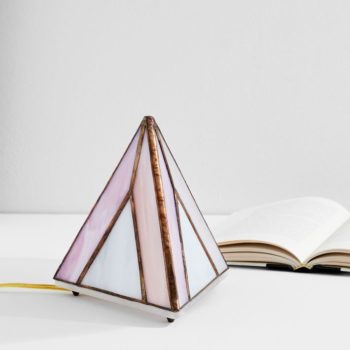 Friend of All Small Tabletop Pyramid Lamp - Dusty Rose added by Spoak Member