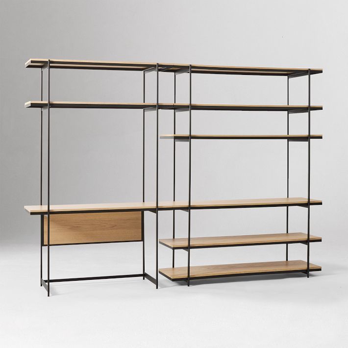 Pierce Wall Desk w/ Wide Shelf Unit (110&quot;) added by Spoak Member