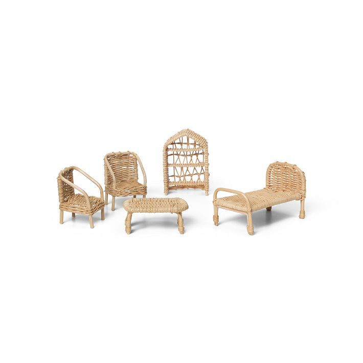 ferm LIVING Rattan Dollhouse Furniture (Set of 5) added by Spoak Member