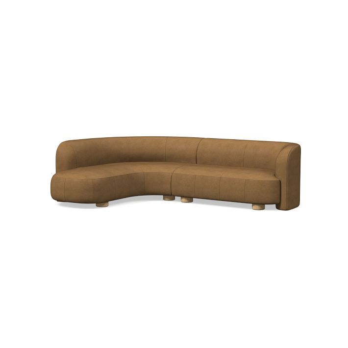 Laurent Leather 2-Piece Wedge Chaise Sectional (111.5&quot;) added by Spoak Member