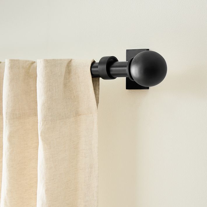 Oversized Ball Finial Adjustable Curtain Rod  added by Spoak Member