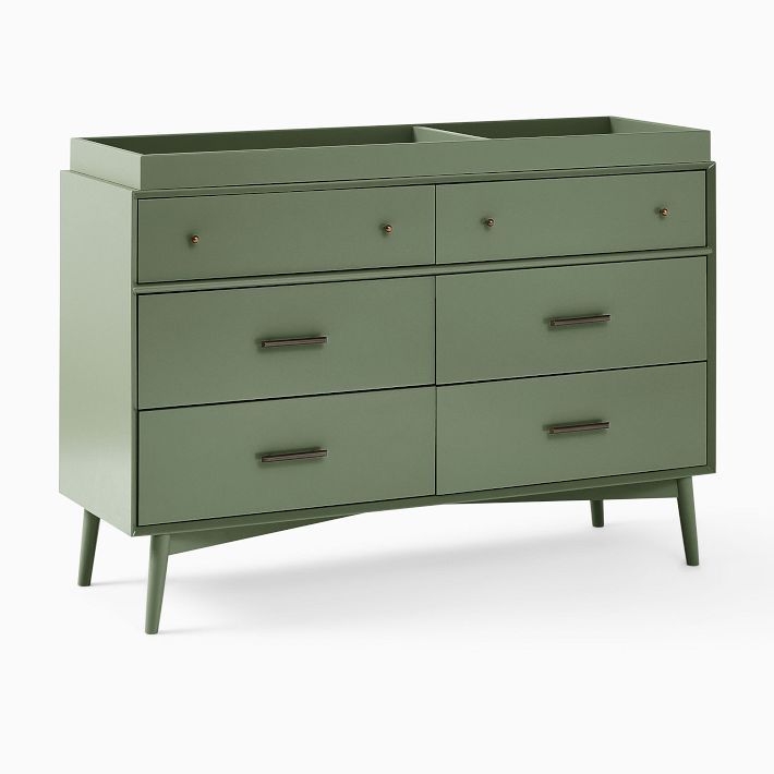 Mid-Century Painted 6-Drawer Changing Table (56&quot;) added by Spoak Member