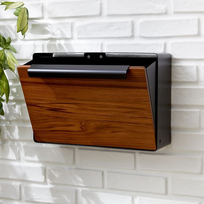Modern Steel &amp; Teak Mailbox added by Spoak Member