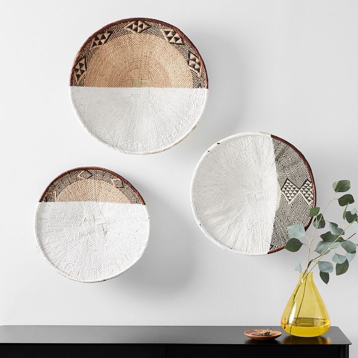 Two-Tone Palm Wall Baskets - Set of 3 added by Spoak Member
