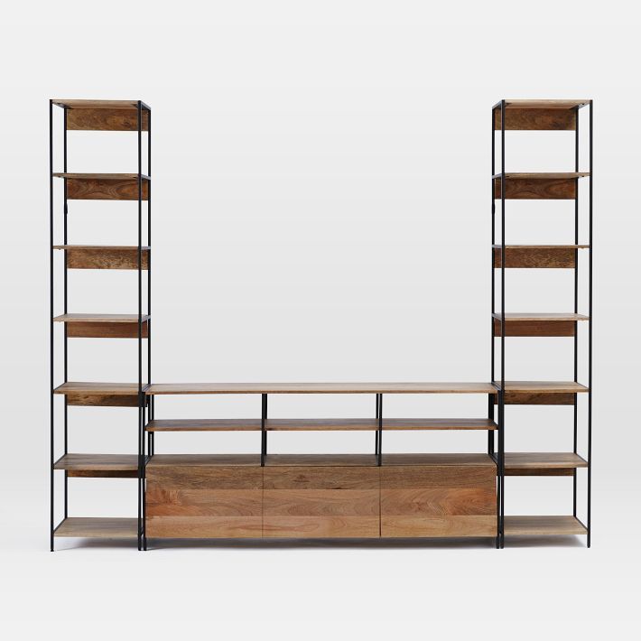 Industrial Modular Large Media Set w/ Bookshelves (101&quot;) added by Spoak Member