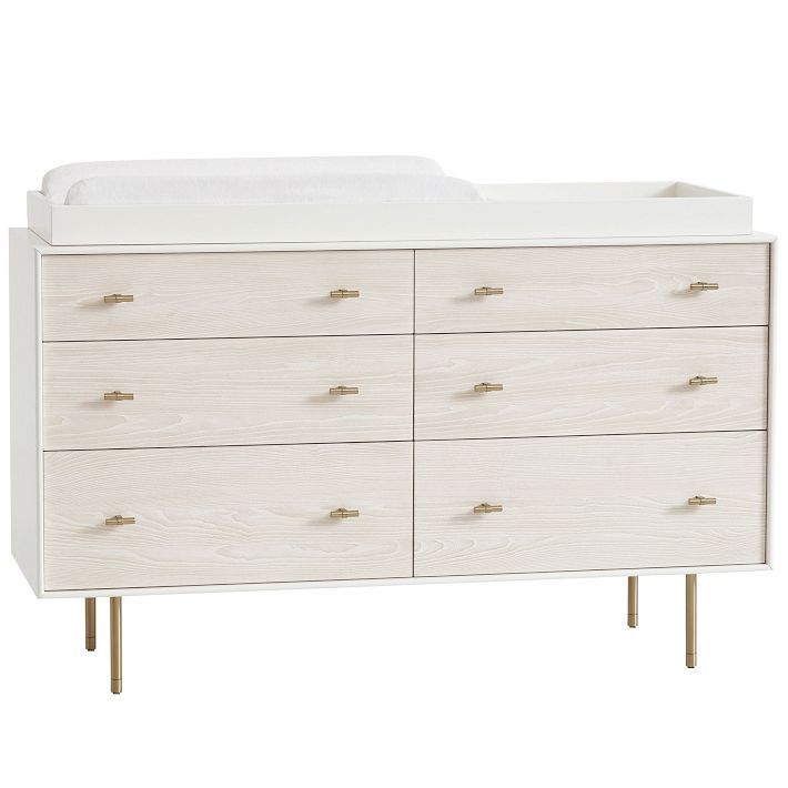 Modernist 6-Drawer Changing Table (56&quot;) - White added by Spoak Member