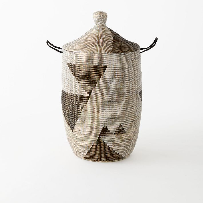 Graphic Millet Lidded Baskets - Black &amp; White added by Spoak Member