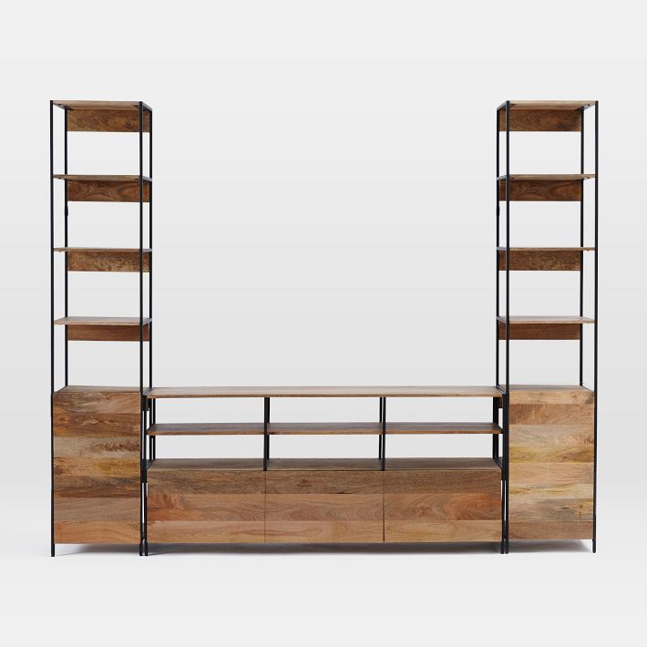 Industrial Modular Large Media Set With Open &amp; Closed Storage (101&quot;) added by Spoak Member