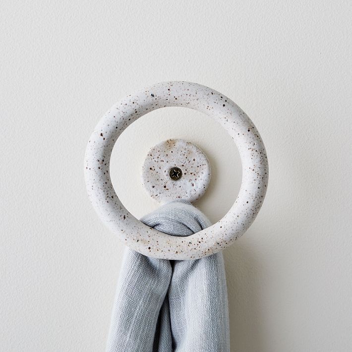 SIN Ceramic Uni Wall Hook - Speckled White added by Spoak Member