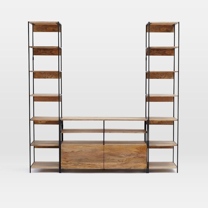 Industrial Modular Media Set w/ Bookshelves (83&quot;) added by Spoak Member