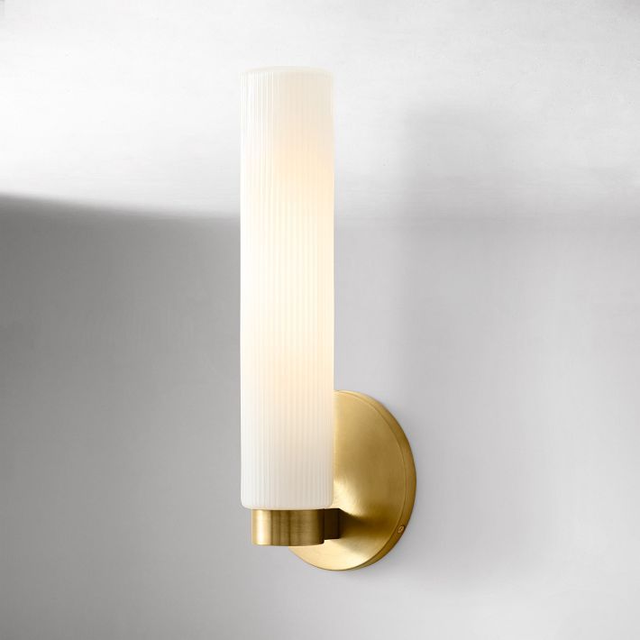 Weston Fluted Glass Indoor/Outdoor Sconce (16&quot;) added by Spoak Member