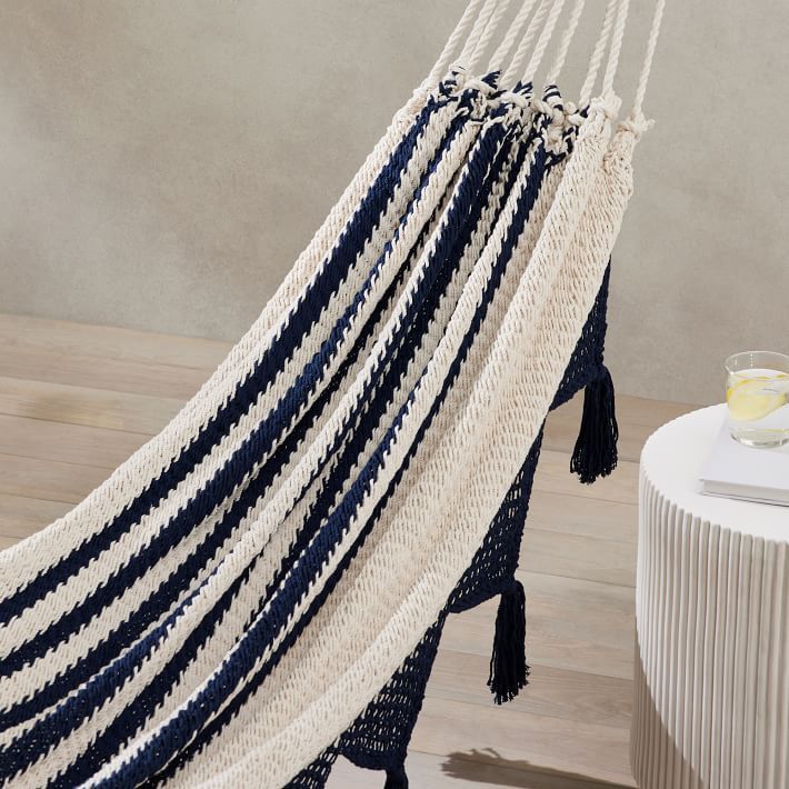 Double Weave Fringed Hammock - Colonial Navy Blue added by Spoak Member