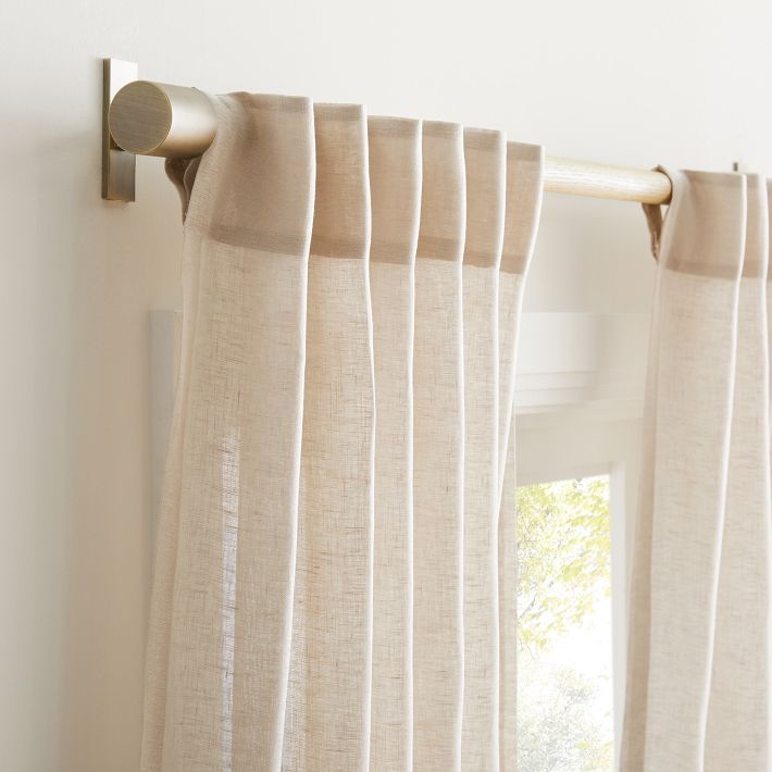 Open Box: Custom Size Sheer European Flax Linen Curtain - Natural Flax added by Spoak Member