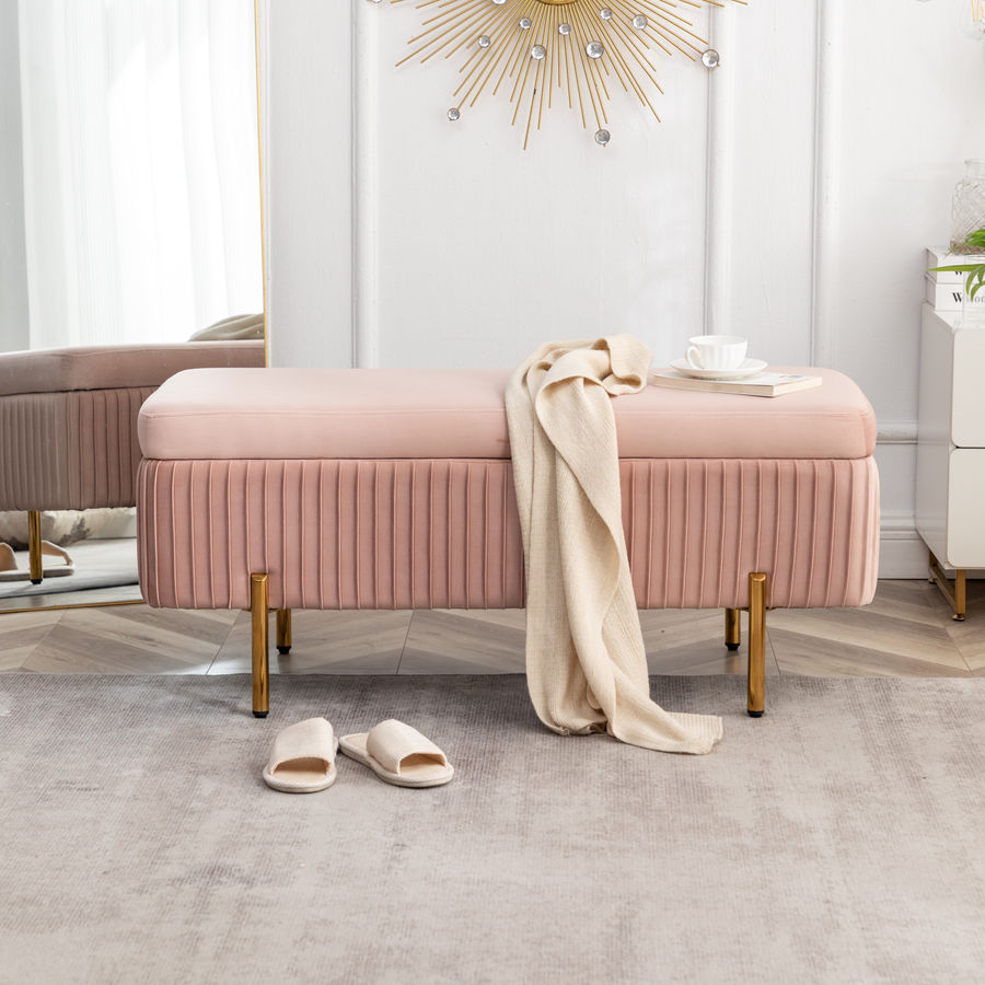 Mercer41 Savinien Upholstered Flip Top Storage Bench & Reviews | Wayfair added by Jess Robinson