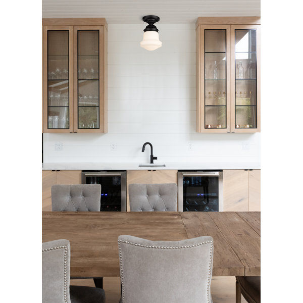 Neriah Glass Semi-Flush Mount Pendant added by Hilary Finn