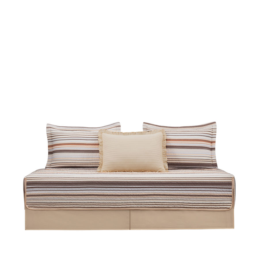 Chezmoi Collection Avery Striped Pre-Washed Cotton Quilt Set & Reviews | Wayfair added by sallie tyler