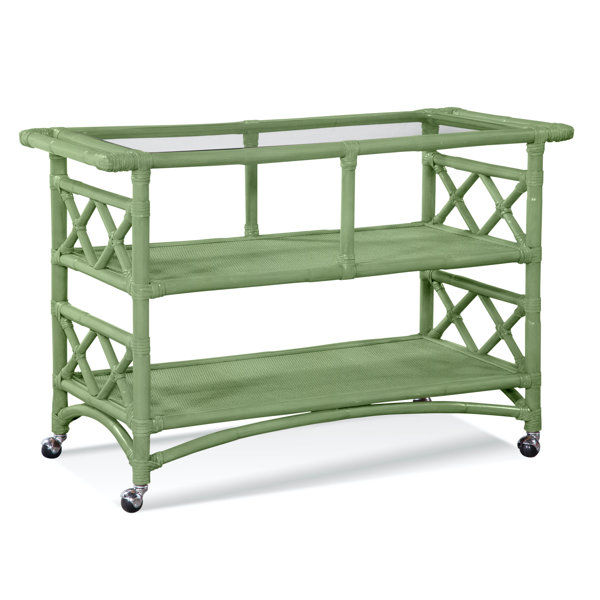 Montgomery Wicker/Rattan Bar Cart added by Kacey Dillier