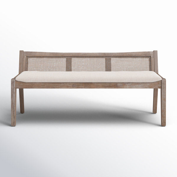 Donner Cane Back Cushioned Bench added by sallie tyler