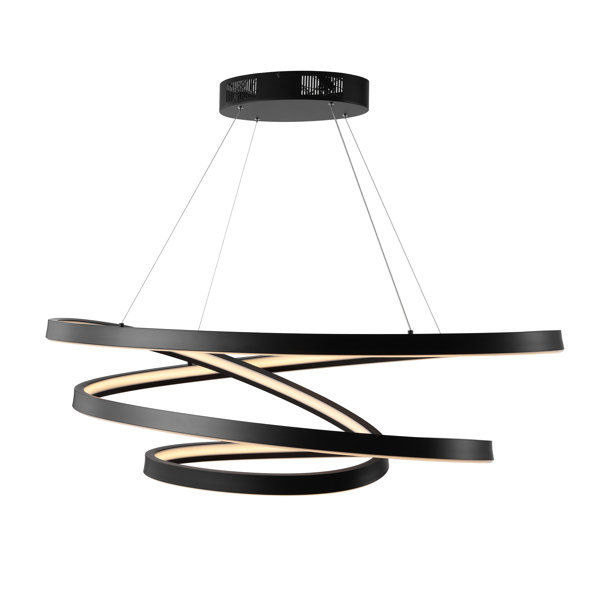 Yasmine Single Light Metal Dimmable LED Geometric Chandelier added by Madeline Abernathy