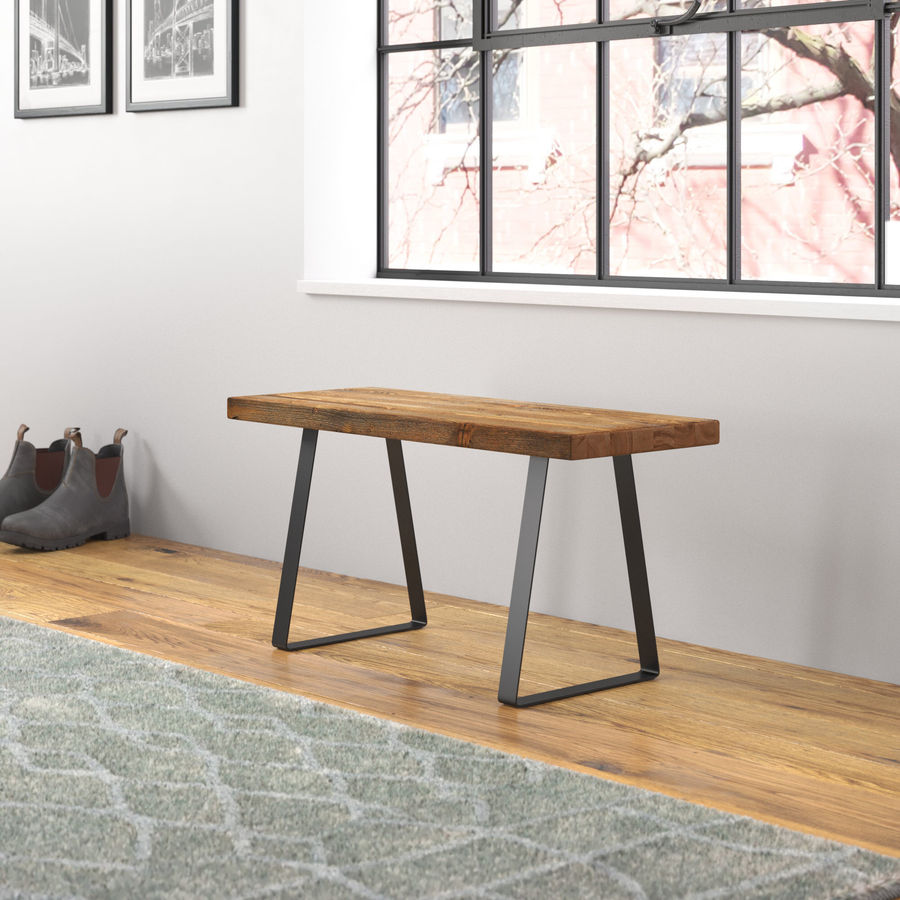 Steelside™ Gazit Wood Bench & Reviews | Wayfair added by Rachel Callaghan