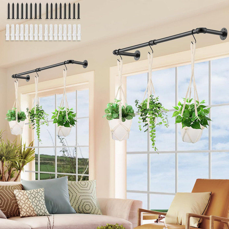 Trent Austin Design® 2Pcs  Hanging Planter for Indoor Plants, Window Wall Ceiling Plant Hanger (Pots & Plants Not Included) | Wayfair added by Jessie Gladden
