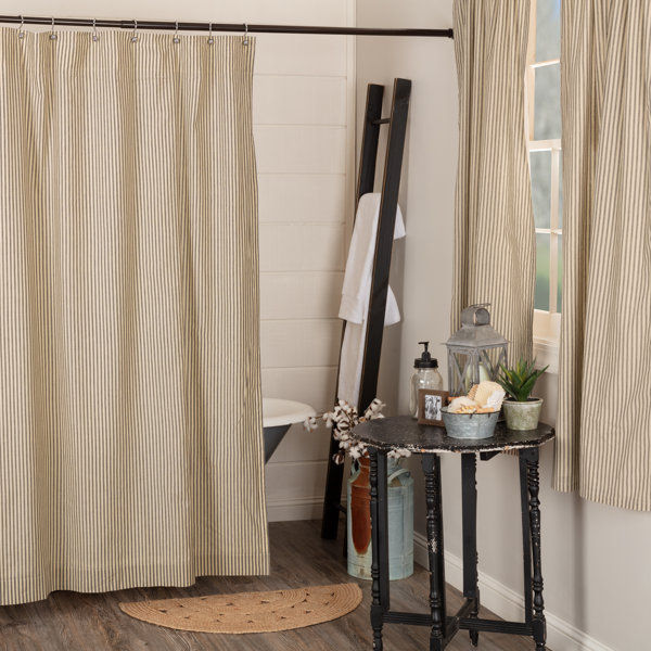 Gofried 100% Cotton Striped Single Shower Curtain added by Liz Nevil-Smith
