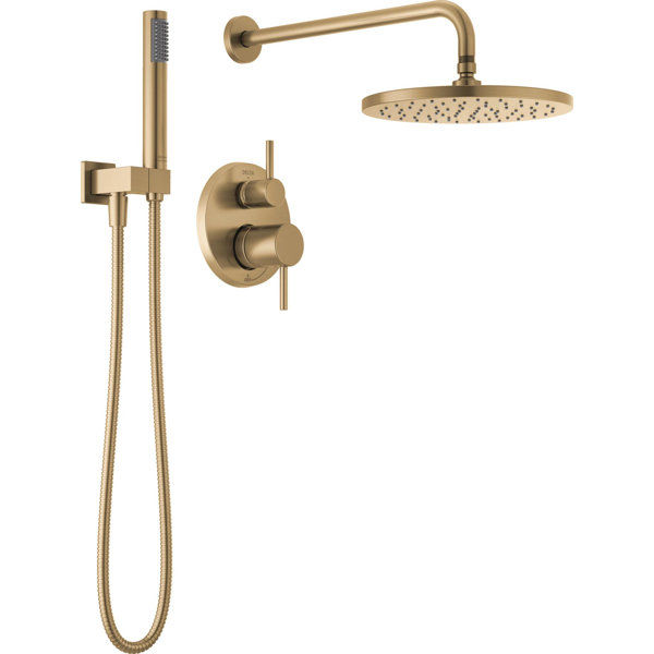 Modern Raincan Round Shower System, Rain Shower Head with Handheld Spray, Shower Faucet Set added by Natasha Antonioni