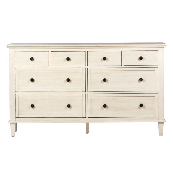 Wahlen Reclaimed Acacia White Wash Coastal 8-Drawer Dresser with Iron Hardware added by Liz Nevil-Smith