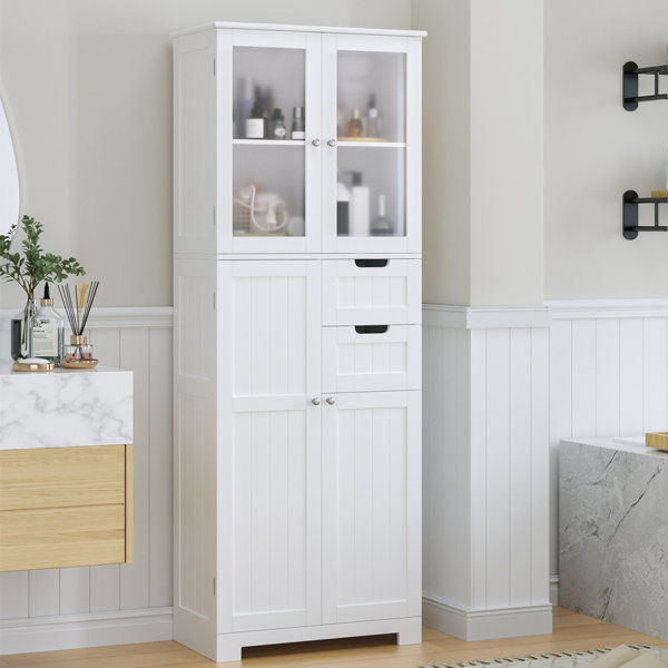 Almetter Freestanding Bathroom Cabinet with Drawers added by Jesse Coleman