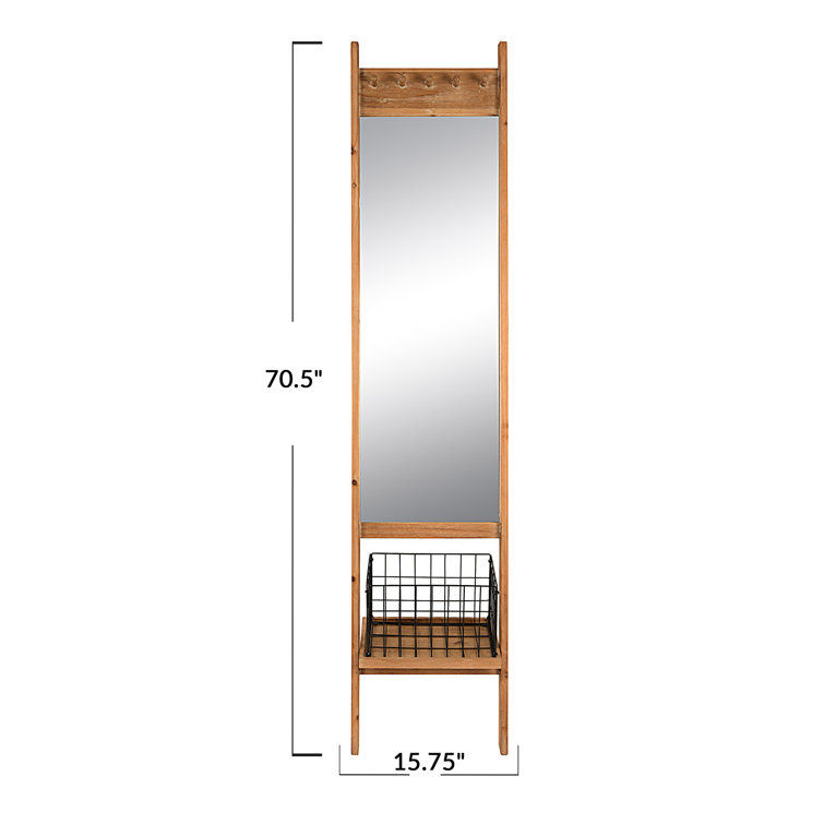 Fort Washington Rectangle Wood Wall Mirror added by Kate Lynn Nemett